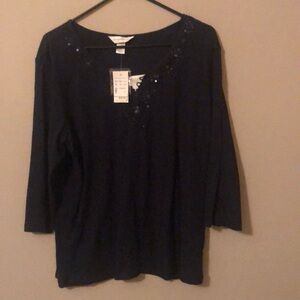 Blue Christopher and Banks shirt, NWT